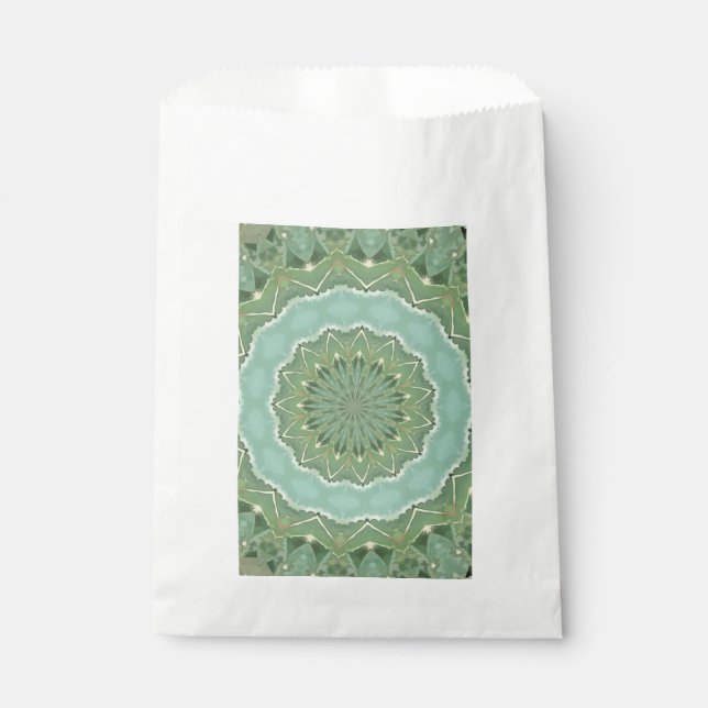 Succulent Mandala Favor Bag (Front)