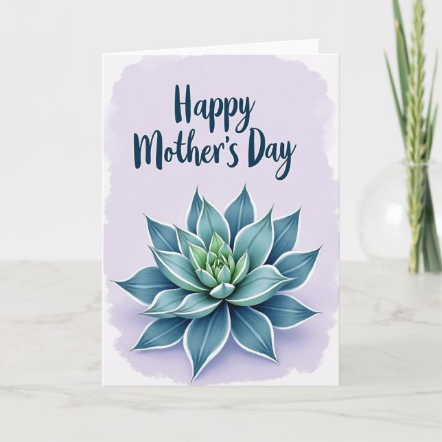 Succulent Mothers Day Card (Front)