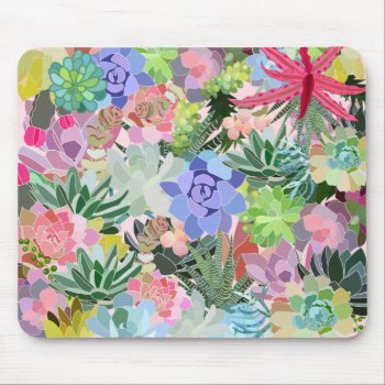 Succulent Mouse Pad by Uniquely_Modern_Girl at Zazzle