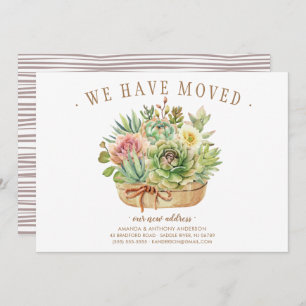 Succulent Moving Announcement