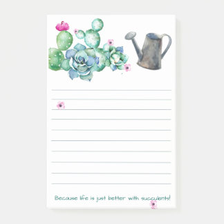 Succulent Note Pad