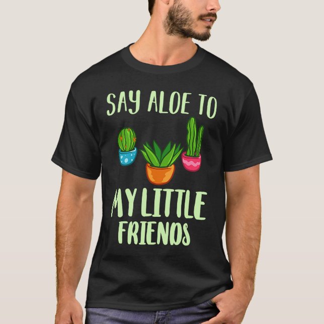 Succulent Plant  Cactus Garden Pot T-Shirt (Front)