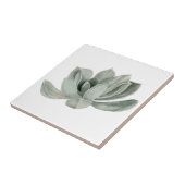 Succulent Plant Watercolor Painting Tile (Side)