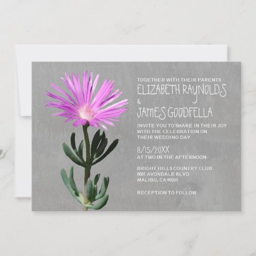 Succulent Plant Wedding Invitations