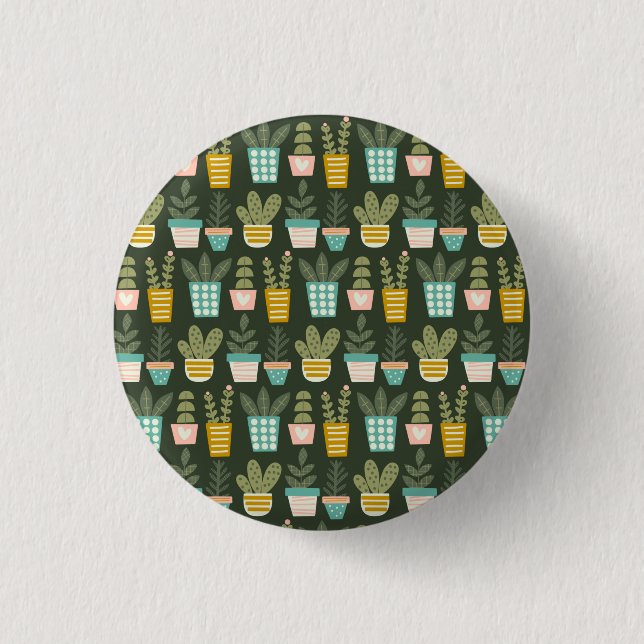 Succulent Plants Button (Front)