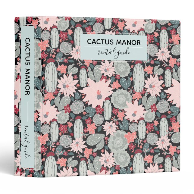 Succulent Plants Cactus Vacation Rental Guide 3 Ring Binder (Succulent Plants Cactus Vacation Rental Guide 3 Ring Binder from Jenn's Emporium. )