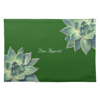 Succulent Plants on Green