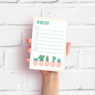 Succulent Plants To-Do List Post-it Notes