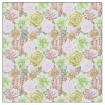 Succulent Plants | Watercolor Painting Fabric