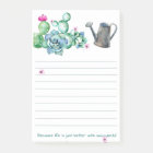 Succulent Post-It Note Pad