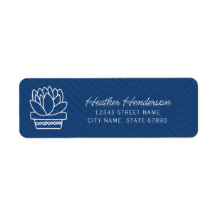 Succulent Return Address Labels