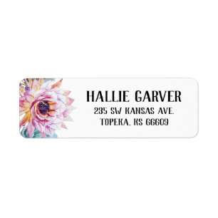Succulent Return Address Labels