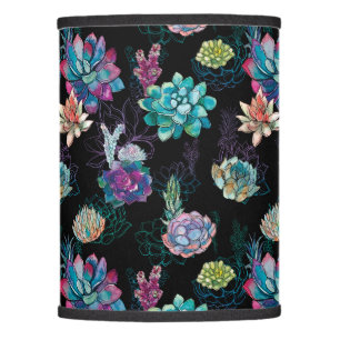 Succulent Seamless Pattern Lamp Shade