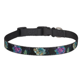 Succulent Seamless Pattern Pet Collar
