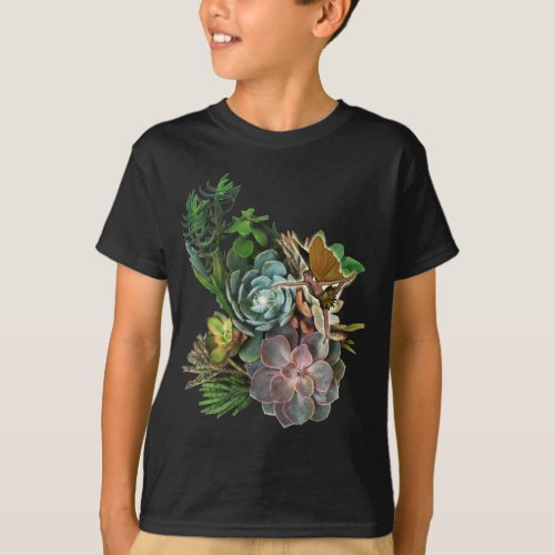 Succulent story on a T_Shirt