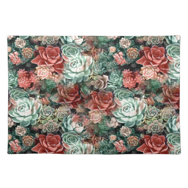 Succulent Succulents Placemat (Front)