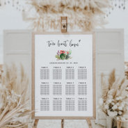 Succulent Taco Bout Love Wedding Seating Chart at Zazzle