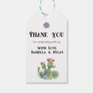 Succulent Thank You Tag