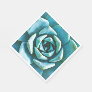 Succulent Watercolor Napkins
