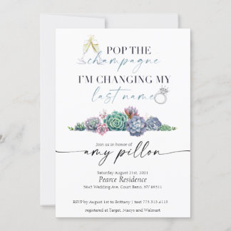 Succulent Wedding Invite Collection