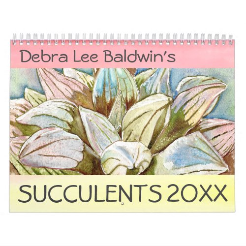 Succulents 202X Calendar