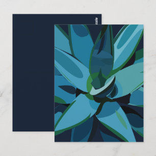 Succulents Blue Agave Cactus Succulents Postcard