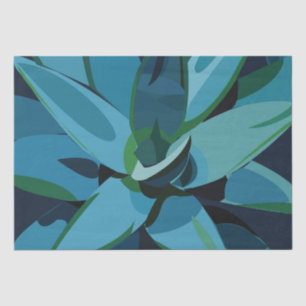 Succulents Blue Agave Cactus Succulents Tissue Paper