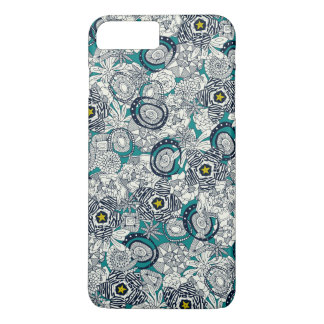 succulents blue chartreuse star iPhone 8 plus/7 plus case