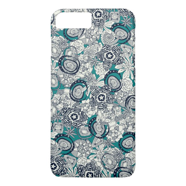 succulents blue indigo Case-Mate iPhone case (Back)