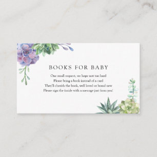 Succulents Books for Baby insert card