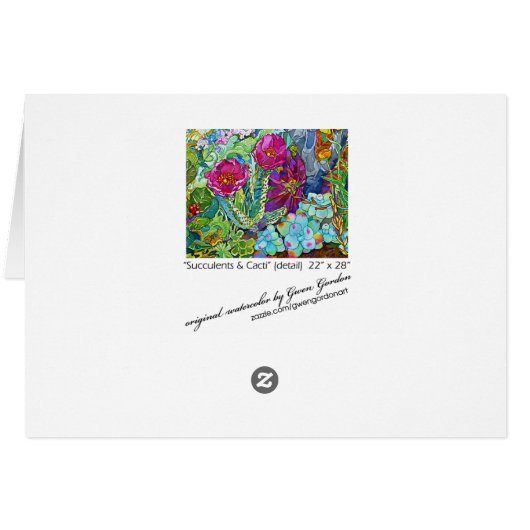 "Succulents & Cacti" (Back Horizontal)