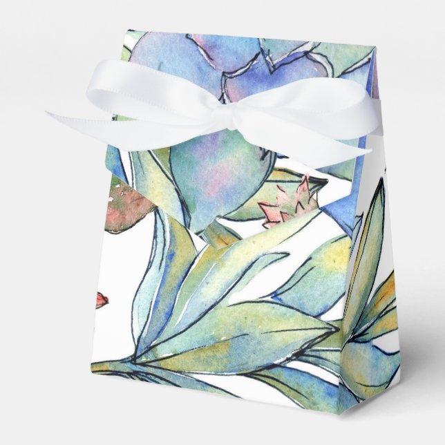 Succulents Favor Boxes (Front Side)