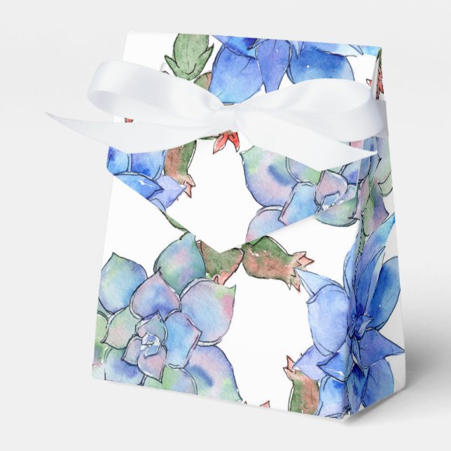 Succulents Favor Boxes (Front Side)