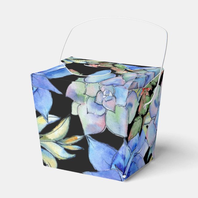 Succulents Favor Boxes (Front Side)
