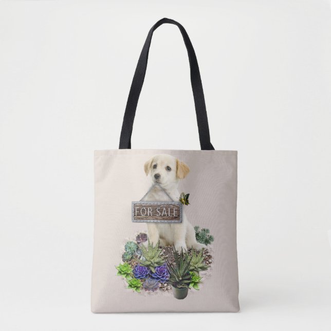 Succulents for sale tote bag (Front)
