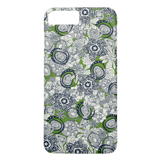 succulents green indigo Case-Mate iPhone case (Back)