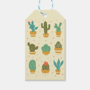 SUCCULENTS GREETING CARD GIFT TAGS