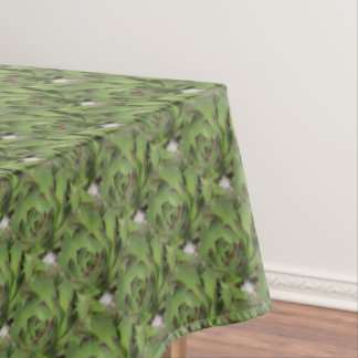 Succulents Hens And Chicks Pattern Tablecloth