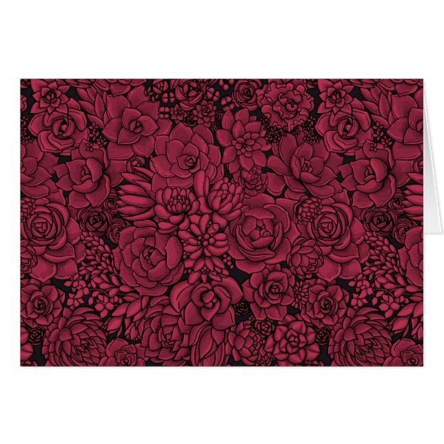 Succulents in Viva Magenta- Color of the Year 2023 (Front Horizontal)