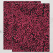 Succulents in Viva Magenta- Color of the Year 2023 (Front/Back)