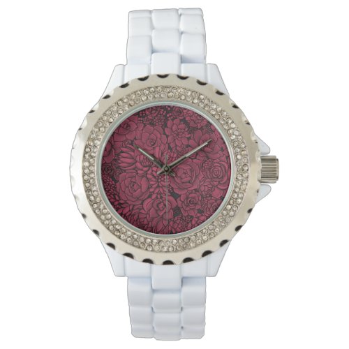 Succulents in Viva Magenta_ Color of the Year 2023 Watch