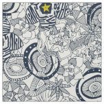 succulents ivory chartreuse star fabric