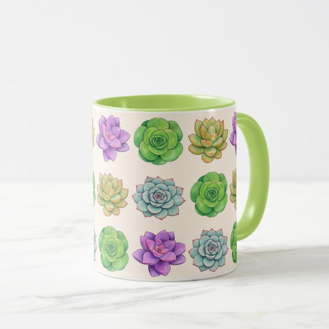 Succulents Mug (Front Right)