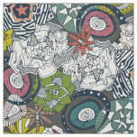 succulents multi dark fabric