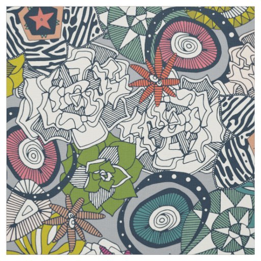 succulents multi light fabric