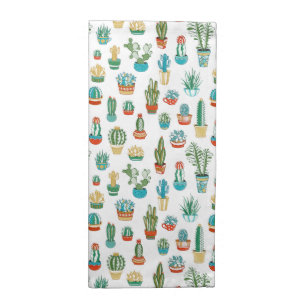 Succulents Pattern Cloth Napkin