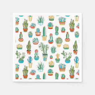 Succulents Pattern Napkins