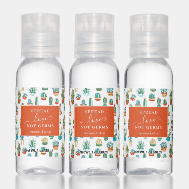 Succulents Pattern - Spread Love Hand Sanitizer (Set)