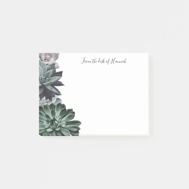 Succulents Personalized Notes (Front)