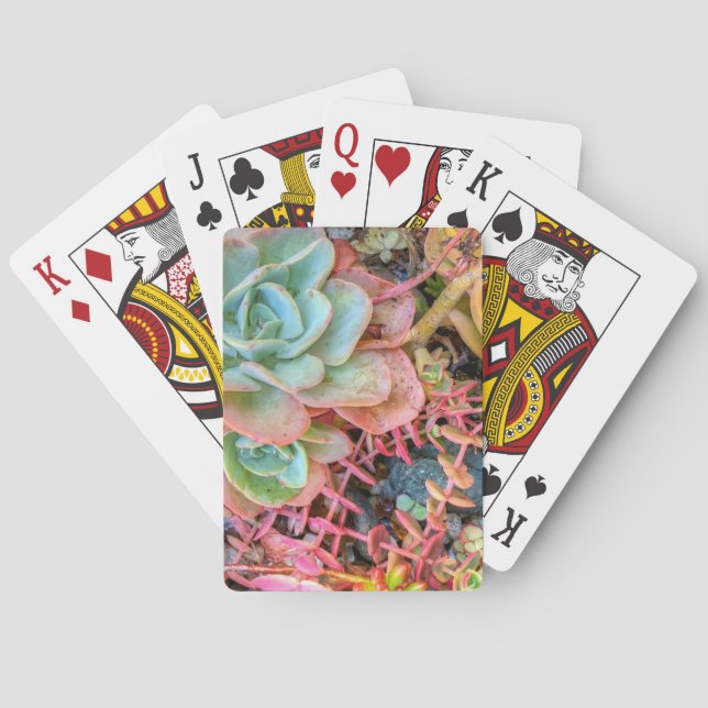 Succulents Poker Cards (Back)